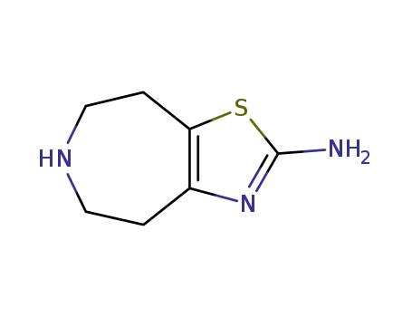 Molecular Structure of 86029-68-7 (2-Amino-4,5,6,7,8-pentahydrothiazolo[5,4-d]azepine)