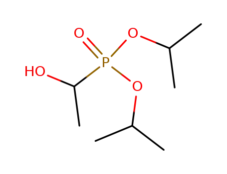 Molecular Structure of 84924-00-5 (Phosphonic acid, (1-hydroxyethyl)-, bis(1-methylethyl) ester)