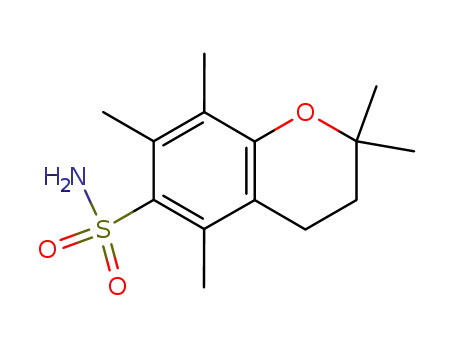 Molecular Structure of 161117-67-5 (2,2,5,7,8-PENTAMETHYLCHROMAN-6-SULFONAMIDE)