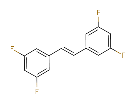Molecular Structure of 125910-08-9 (Benzene, 1,1'-(1E)-1,2-ethenediylbis[3,5-difluoro-)