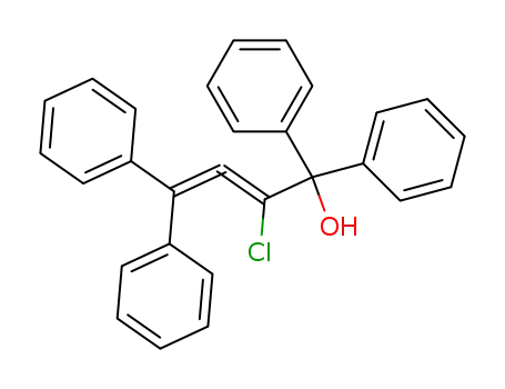 2-chloro-1,1,4,4-tetraphenylbuta-2,3-dien-1-ol