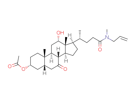 Acetic acid (3R,5S,8R,9S,10S,12S,13R,14S,17R)-17-[(R)-3-(allyl-methyl-carbamoyl)-1-methyl-propyl]-12-hydroxy-10,13-dimethyl-7-oxo-hexadecahydro-cyclopenta[a]phenanthren-3-yl ester