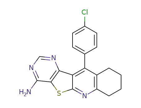 5-(4-Chloro-phenyl)-6,7,8,9-tetrahydro-11-thia-2,4,10-triaza-benzo[b]fluoren-1-ylamine