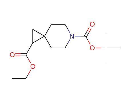 Molecular Structure of 1242268-17-2 (6-O-tert-butyl 2-O-ethyl 6-azaspiro[2.5]octane-2,6-dicarboxylate)