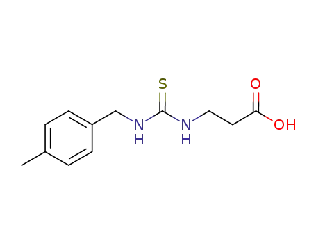 Molecular Structure of 947280-12-8 (3-[3-(4-methylbenzyl)-thioureido]-propanoic acid)