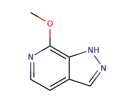 Molecular Structure of 76006-10-5 (7-METHOXY-1H-PYRAZOLO[3,4-C]PYRIDINE)