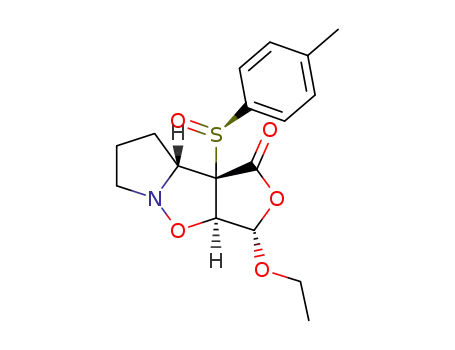(3S,3aR,8aR,8bS,S<sub>S</sub>)-3-ethoxy-8b-[(4-methylphenyl)sulfinyl]-3a,6,7,8,8a,8b-hexahydrofuro[3,4-d]pyrrolo[1,2-b]isoxazol-1(3H)-one