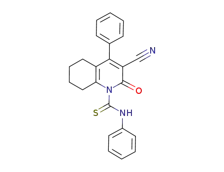 3-cyano-5,6,7,8-tetrahydro-2-oxo-N,4-diphenylquinoline-1(2H)-carbothioamide