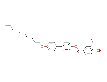 4-hydroxy-3-methoxy-benzoic acid 4'-decyloxy-biphenyl-4-yl ester