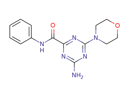 4-amino-6-(morpholin-4-yl)-N-phenyl-1,3,5-triazine-2-carboxamide