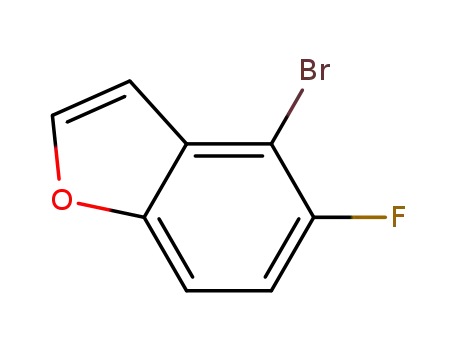 Molecular Structure of 286836-29-1 (4-broMo-5-fluorobenzofuran)