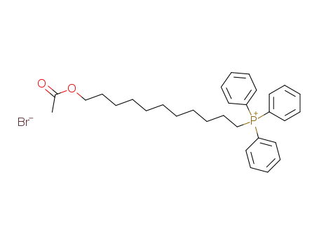 Molecular Structure of 68760-69-0 (Phosphonium, [11-(acetyloxy)undecyl]triphenyl-, bromide)