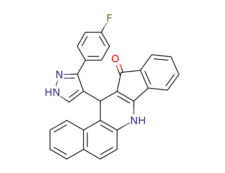 13-[3-(4-fluorophenyl)-1H-pyrazol-4-yl]-7,13-dihydro-12H-benzo[f]indeno[1,2-b]quinolin-12-one