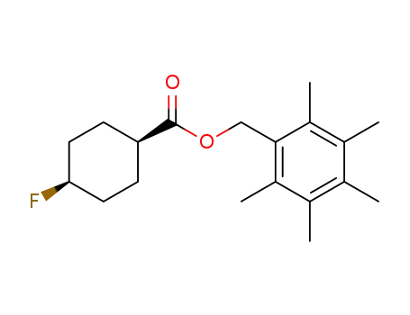 4-fluoro-cyclohexanecarboxylic acid pentamethylphenylmethyl ester