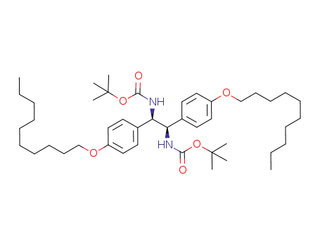 Molecular Structure of 896155-77-4 ((1R,2R)-(-)-1,2-bis(tert-butoxycarbonylamino)-1,2-bis(4-decyloxyphenyl)ethane)