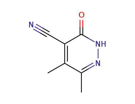 Molecular Structure of 40380-36-7 (5,6-dimethyl-3-oxo-2H-pyridazine-4-carbonitrile)