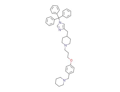 1-[3-(4-Piperidin-1-ylmethyl-phenoxy)-propyl]-4-(1-trityl-1H-imidazol-4-ylmethyl)-piperidine