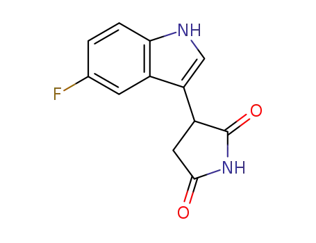 Molecular Structure of 198474-05-4 (3-(5-fluoro-indol-3-yl)-pyrrolidine-2,5-dione)