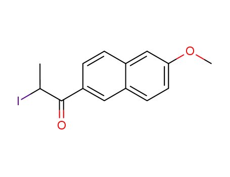Molecular Structure of 86479-05-2 (1-Propanone, 2-iodo-1-(6-methoxy-2-naphthalenyl)-)
