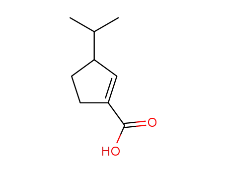 1-Cyclopentene-1-carboxylic acid, 3-(1-methylethyl)- (9CI)