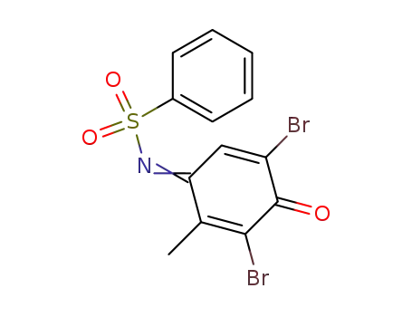 Benzenesulfonamide,
N-(3,5-dibromo-2-methyl-4-oxo-2,5-cyclohexadien-1-ylidene)-