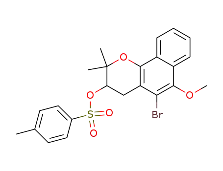 5-bromo-6-methoxy-2,2-dimethyl-3-tosyloxy-3,4-dihydro-2H-naphtho[1,2-b]pyran