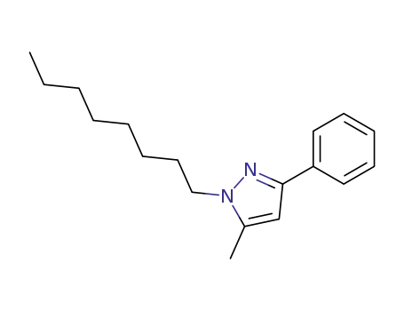Molecular Structure of 851427-87-7 (1H-Pyrazole, 5-methyl-1-octyl-3-phenyl-)