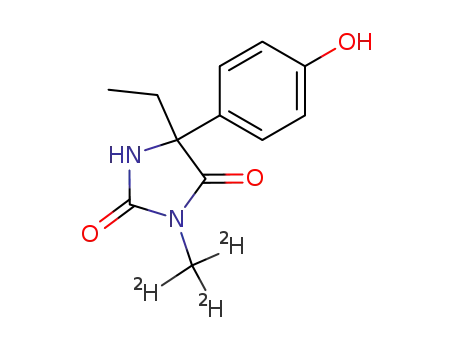 Molecular Structure of 1173022-56-4 (4-HYDROXY MEPHENYTOIN-D3)
