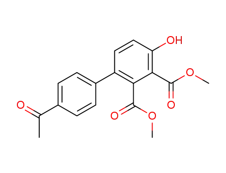 4'-Acetyl-4-hydroxy-biphenyl-2,3-dicarboxylic acid dimethyl ester