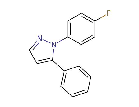 Molecular Structure of 299162-83-7 (1-(4-FLUOROPHENYL)-5-PHENYL-1H-PYRAZOLE)