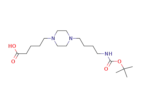 1-Piperazinepentanoic acid,
4-[4-[[(1,1-dimethylethoxy)carbonyl]amino]butyl]-