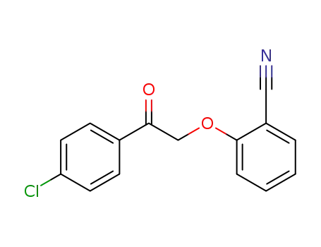 Molecular Structure of 70344-87-5 (Benzonitrile, 2-[2-(4-chlorophenyl)-2-oxoethoxy]-)