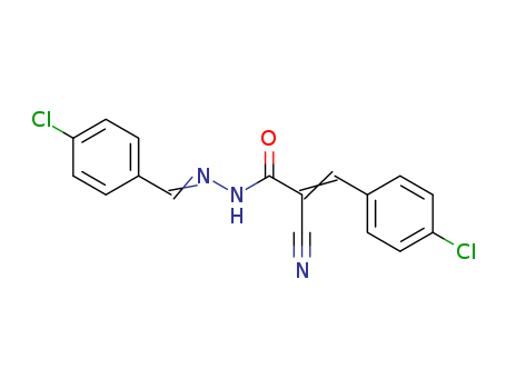 2-Propenoic acid,3-(4-chlorophenyl)-2-cyano-, 2-[(4-chlorophenyl)methylene]hydrazide cas  30866-34-3