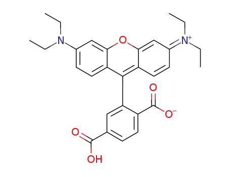 9-(2-カルボキシラト-5-カルボキシフェニル)-3,6-ビス(ジエチルアミノ)キサンチリウム