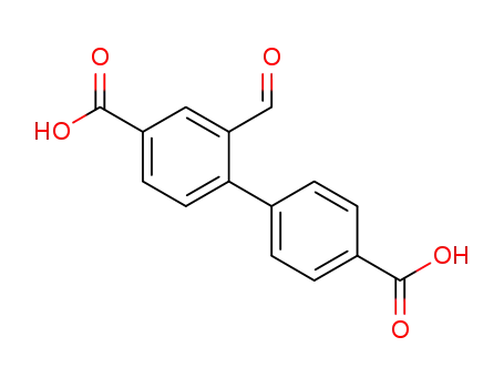 Molecular Structure of 1095432-76-0 (2-formyl-[1,1'-biphenyl]-4,4'-dicarboxylic acid)