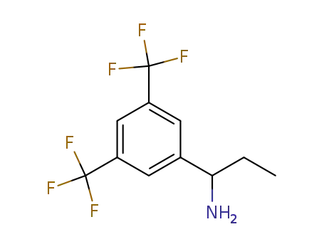 Molecular Structure of 685503-45-1 ((RS)-1-[3,5-BIS(TRIFLUOROMETHYL)PHENYL]PROPYLAMINE)