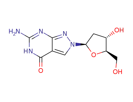 6-AMINO-2-(2-DEOXY-BETA-D-RIBOFURANOSYL)-2,5-DIHYDRO-4H-PYRAZOLO-[3,4-D]PYRIMIDIN-4-ONE