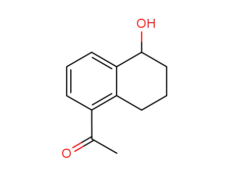 Molecular Structure of 802918-42-9 (Ethanone, 1-(5,6,7,8-tetrahydro-5-hydroxy-1-naphthalenyl)-)