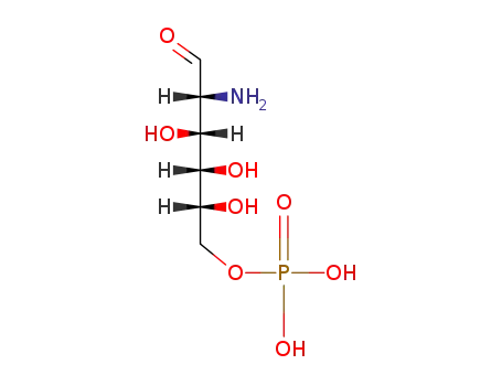 Molecular Structure of 3616-42-0 (D-GLUCOSAMINE 6-PHOSPHATE)