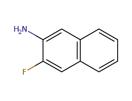 Molecular Structure of 330803-45-7 (2-Naphthalenamine,3-fluoro-(9CI))