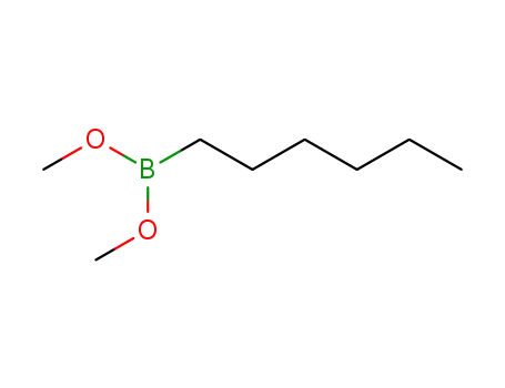 Molecular Structure of 2344-23-2 (Boronic acid, hexyl-, dimethyl ester)
