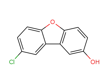 Molecular Structure of 74423-73-7 (2-Dibenzofuranol, 8-chloro-)