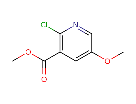 Molecular Structure of 1256791-15-7 (Methyl 2-Chloro-5-Methoxynicotinate)