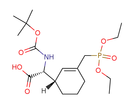 (R)-tert-Butoxycarbonylamino-[(S)-3-(diethoxy-phosphorylmethyl)-cyclohex-2-enyl]-acetic acid