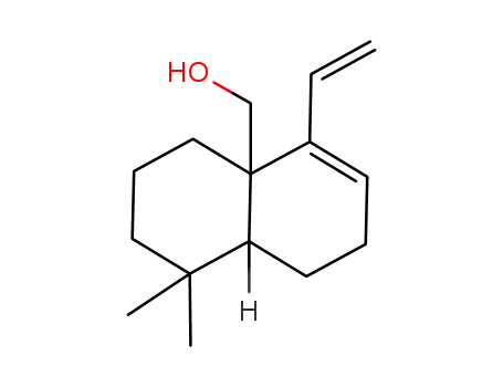 Molecular Structure of 796047-24-0 (4a(2H)-Naphthalenemethanol,5-ethenyl-1,3,4,7,8,8a-hexahydro-1,1-dimethyl-,(4aS,8aR)-(9CI))