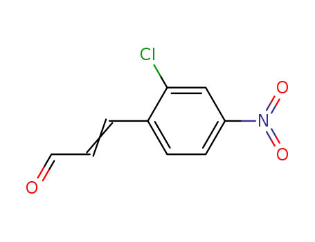 Molecular Structure of 24893-01-4 (3-(2-chloro-4-nitrophenyl)prop-2-enal)