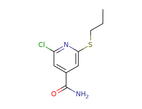 2-CHLORO-6-(PROPYLTHIO)-4-PYRIDINECARBOXAMIDE