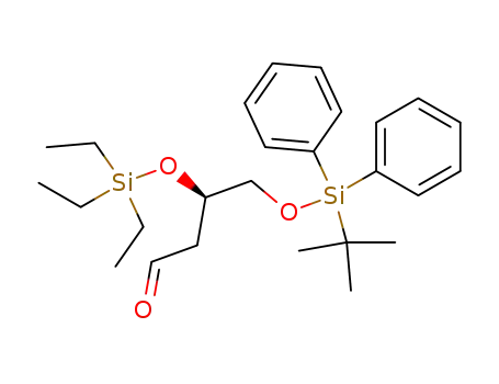 4-(<i>tert</i>-butyl-diphenyl-silanyloxy)-3-triethylsilanyloxy-butyraldehyde