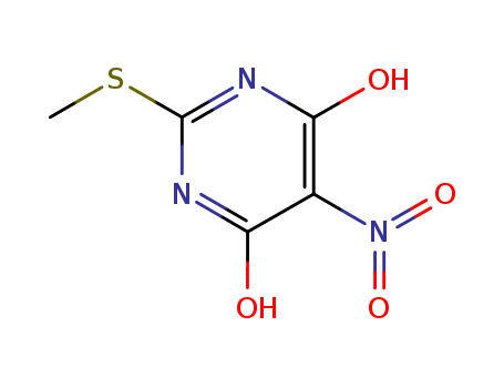 4(1H)-Pyrimidinone, 6-hydroxy-2-(methylthio)-5-nitro-