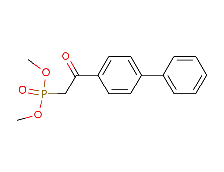 Molecular Structure of 51638-45-0 (Phosphonic acid, (2-[1,1'-biphenyl]-4-yl-2-oxoethyl)-, dimethyl ester)